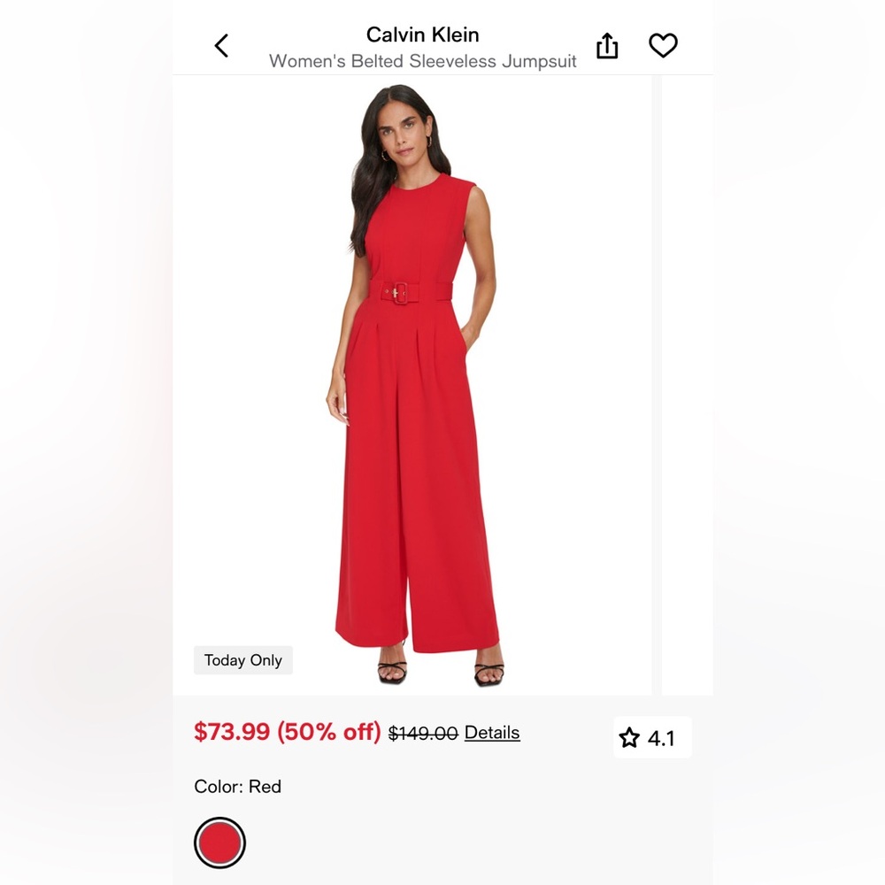 Calvin Klein jumpsuits size 6
